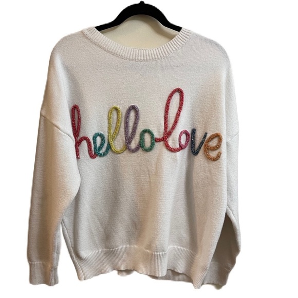 Wanna B Me Hello Love Sweater - Picture 2 of 3
